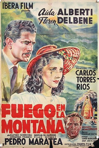 Movie poster for Fuego en la montaña (1943)