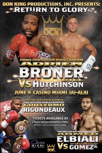 Movie poster for Adrien Broner vs. Bill Hutchinson (2023)