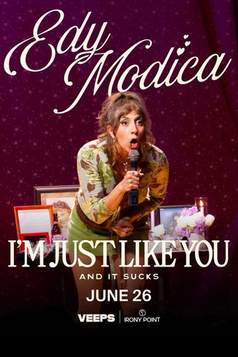 Movie poster for Edy Modica: I'm Just Like You (And It Sucks) (2026)