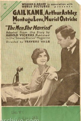 Movie poster for The Men She Married (1916)