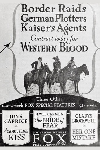 Movie poster for Western Blood (1918)