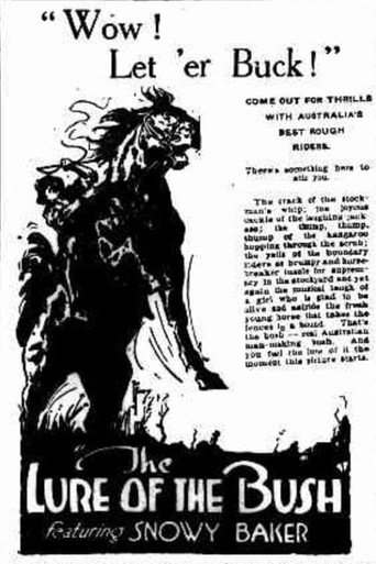 Movie poster for The Lure of the Bush (1918)
