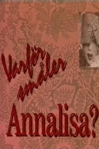 Movie poster for Varför småler Annalisa? (1994)