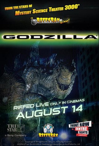 Movie poster for RiffTrax Live: Godzilla (2014)