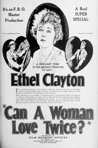 Movie poster for Can a Woman Love Twice? (1923)