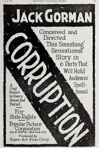 Movie poster for Corruption (1917)