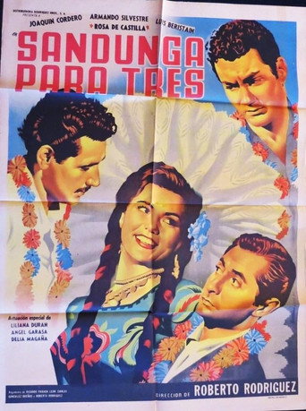 Movie poster for Sandunga para tres (1953)