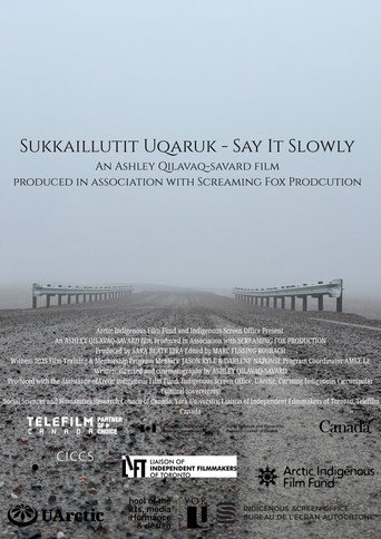 Movie poster for Sukkaillutit Uqaruk (Say It Slowly) (2026)