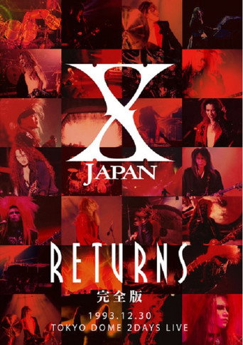 Movie poster for X JAPAN RETURNS 1993.12.30 Tokyo Dome 2 Days Live (2008)