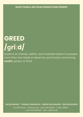 Movie poster for GREED (2026)