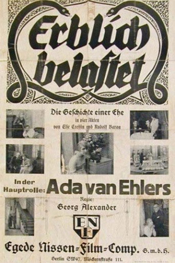 Movie poster for Erblich belastet (1919)