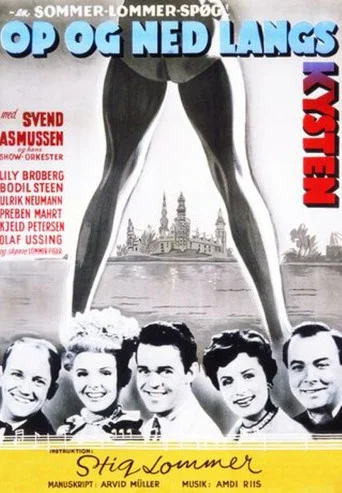 Movie poster for Op og ned langs kysten (1950)