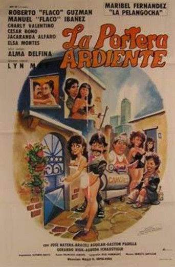 La portera ardiente poster
