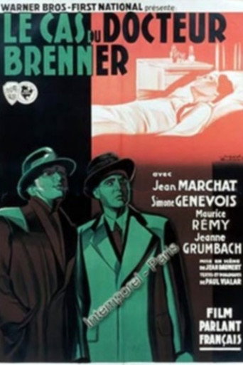 Movie poster for Le cas du docteur Brenner (1933)