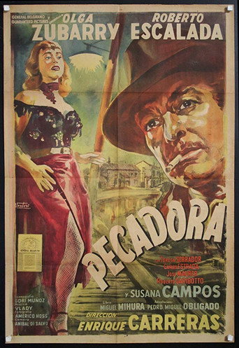 Movie poster for Pecadora (1956)