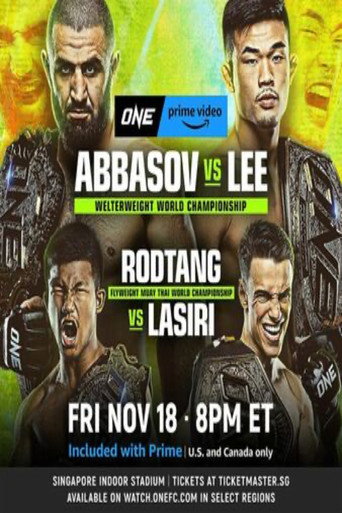 Movie poster for ONE on Prime Video 4: Abbasov vs. Lee (2022)