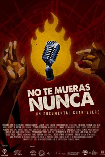 Movie poster for No te mueras nunca (2018)