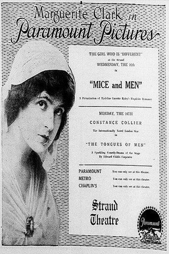 Movie poster for Mice and Men (1916)