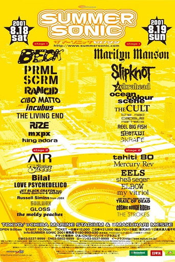 Movie poster for Slipknot - Live at SUMMER SONIC 2001 (2001)