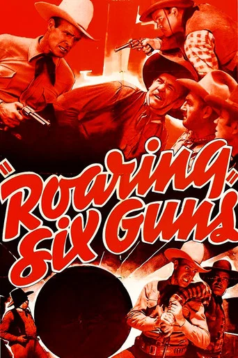 Movie poster for Roaring Six Guns (1937)