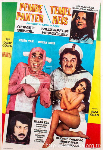 Movie poster for Pembe Panter ve Temel Reis Gangsterlere Karşı (1975)