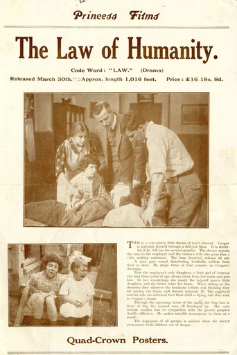 Movie poster for The Law of Humanity (1913)