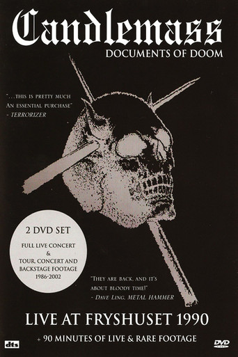 Movie poster for Candlemass - Live At Fryshuset (1990)