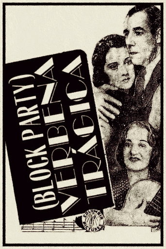 Movie poster for Verbena trágica (1938)