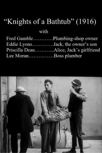 Movie poster for Knights of a Bathtub (1916)
