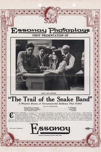 Movie poster for The Trail of the Snake Band (1913)
