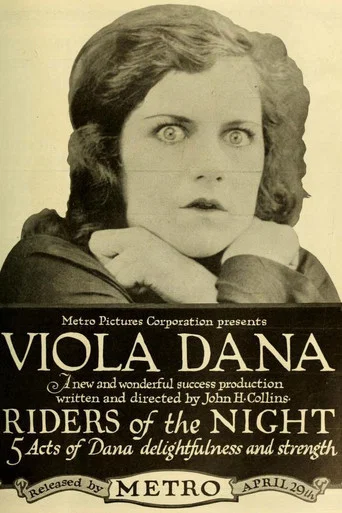 Movie poster for Riders of the Night (1918)
