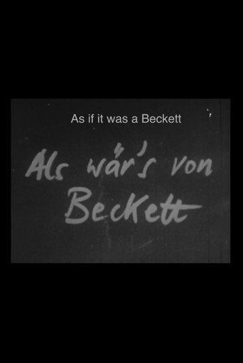 Movie poster for As if by Beckett (1976)
