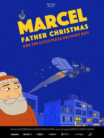 Movie poster for Marcel, Father Christmas (and the little pizza delivery boy) (2024)