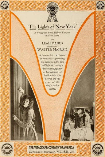 Movie poster for Lights of New York (1916)