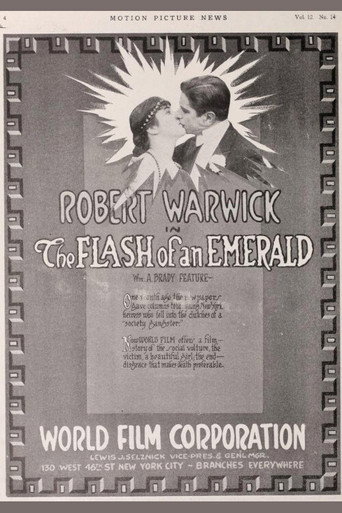 Movie poster for The Flash of an Emerald (1915)
