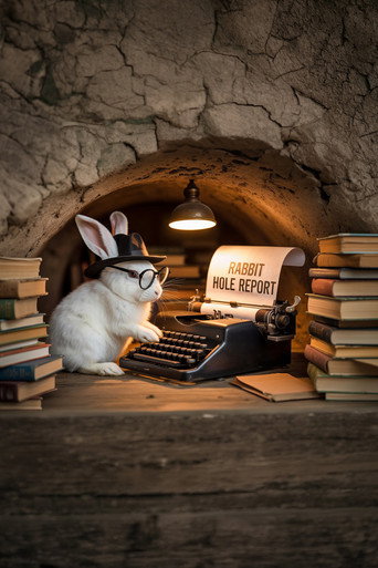 Series poster for Rabbit Hole Report (2025)