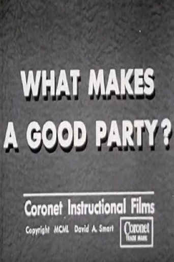 Movie poster for What Makes a Good Party? (1950)