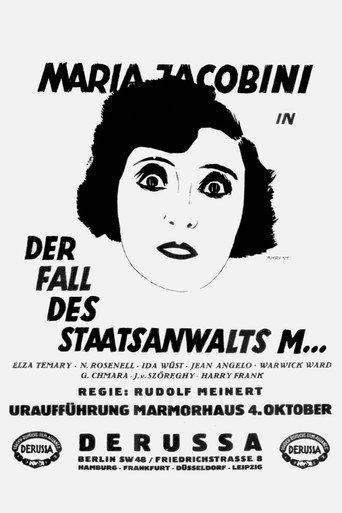 Movie poster for Der Fall des Staatsanwalts M... (1928)