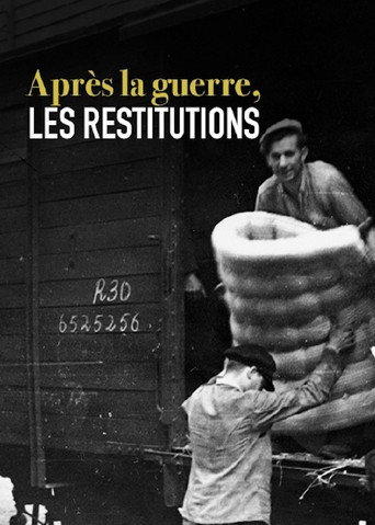 Movie poster for Après la guerre, les restitutions (2015)