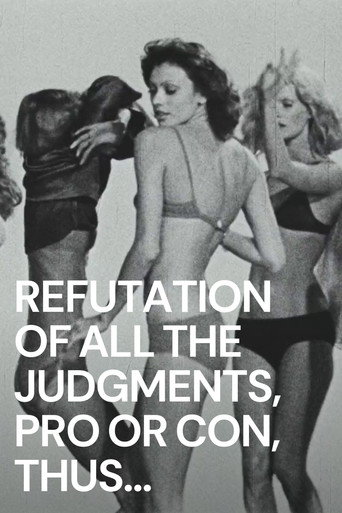 Movie poster for Refutation of All the Judgements, Pro or Con, Thus Far Rendered on the Film "The Society of the Spectacle" (1975)