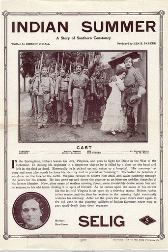 Movie poster for Indian Summer (1913)