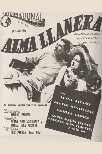 Movie poster for Alma llanera (1945)