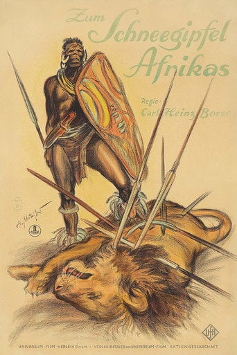 Movie poster for Zum Schneegipfel Afrikas (1925)