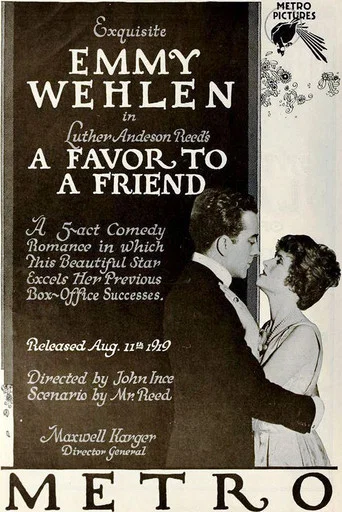 Movie poster for A Favor to a Friend (1919)