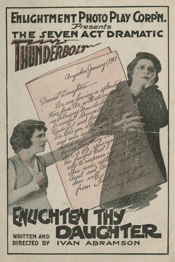 Movie poster for Enlighten Thy Daughter (1917)