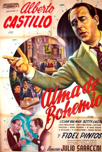 Movie poster for Alma de bohemio (1949)