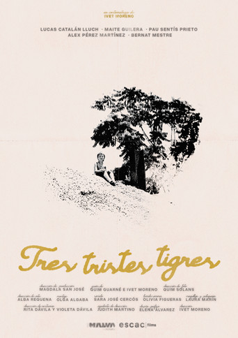 Movie poster for Three sad tigers (2026)