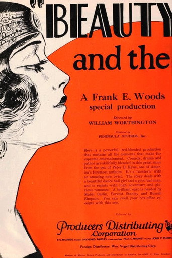 Movie poster for Beauty and the Bad Man (1925)