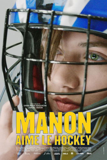 Manon aime le hockey poster