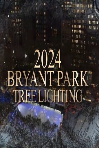 Bryant Park NYC Tree Lighting 2024 poster